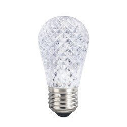 LED Light Bulb S14 Faceted, warm white, base size E27