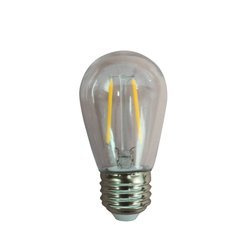 LED Light Bulb S14 Faceted, green, base size E27