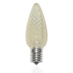 C9 LED Faceted Bulb, warm white, base size E14
