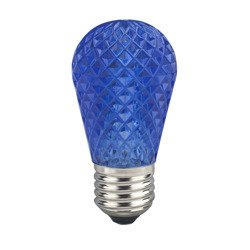 LED Light Bulb S14 Faceted, blue, base size E27