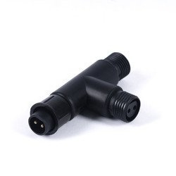 T Connector, IP67 waterproof, black, universal