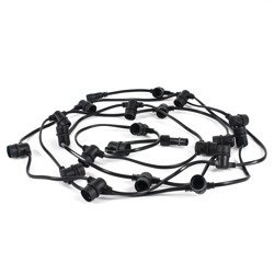 Przewód z gniazdami E14, długość 10m, rozstaw gniazd co 25cm, 40 gniazd, EC1