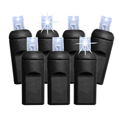 Sznur LED 5MM, 50 punktów LED, IP67, 230V, efekt TWINKLE, zimny biały, BCC