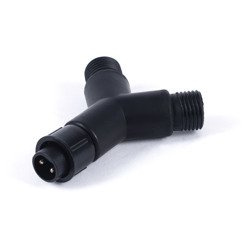 Y Connector, IP67 waterproof, black, universal