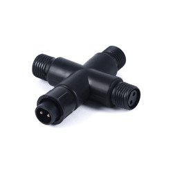 X Connector, IP67 waterproof, black, universal