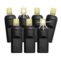 Sznur LED, 5MM, 50 punktów LED, 5m, IP67, 230V, efekt TWINKLE, ciepły biały, BCC